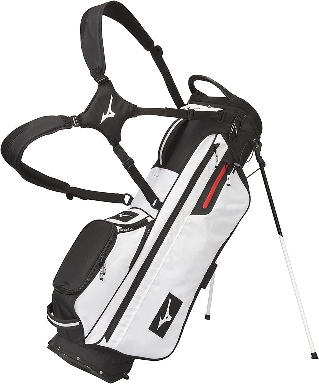 Mizuno BR-D3 Golf Stand Bag | 4 Way Top Cuff | 2 Full Length Dividers | Dual Shoulder Straps | Full Length Stand Legs | Insulated Drink Pouch