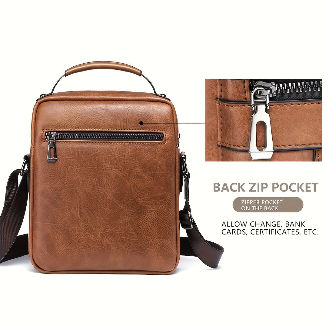 Crossbody Bag Women's Shoulder Bag  Leather Vertical Hand Business Women's Casual Leather Bag Satchel Bag For Women