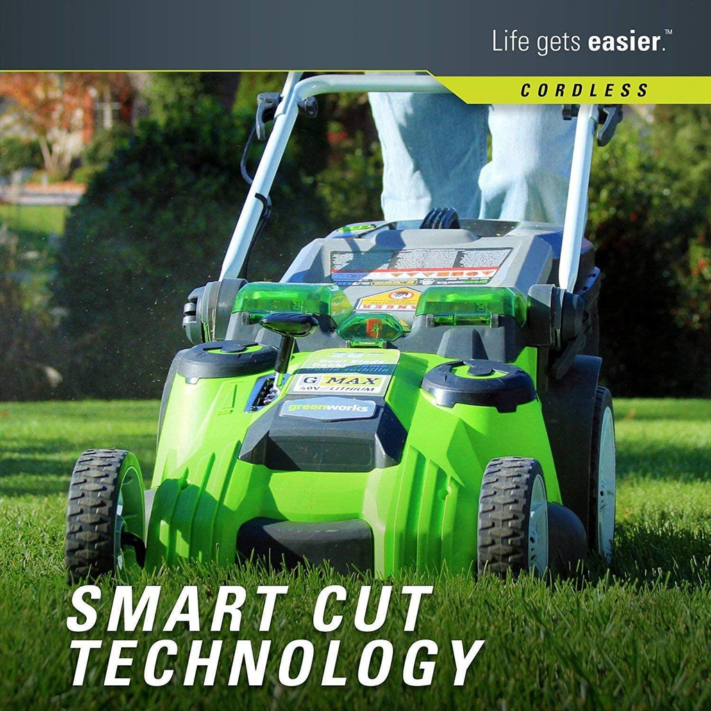 Greenworks 25302 20-Inch 40V Twin Force Cordless Lawn Mower, 5Ah Battery & Charger Included