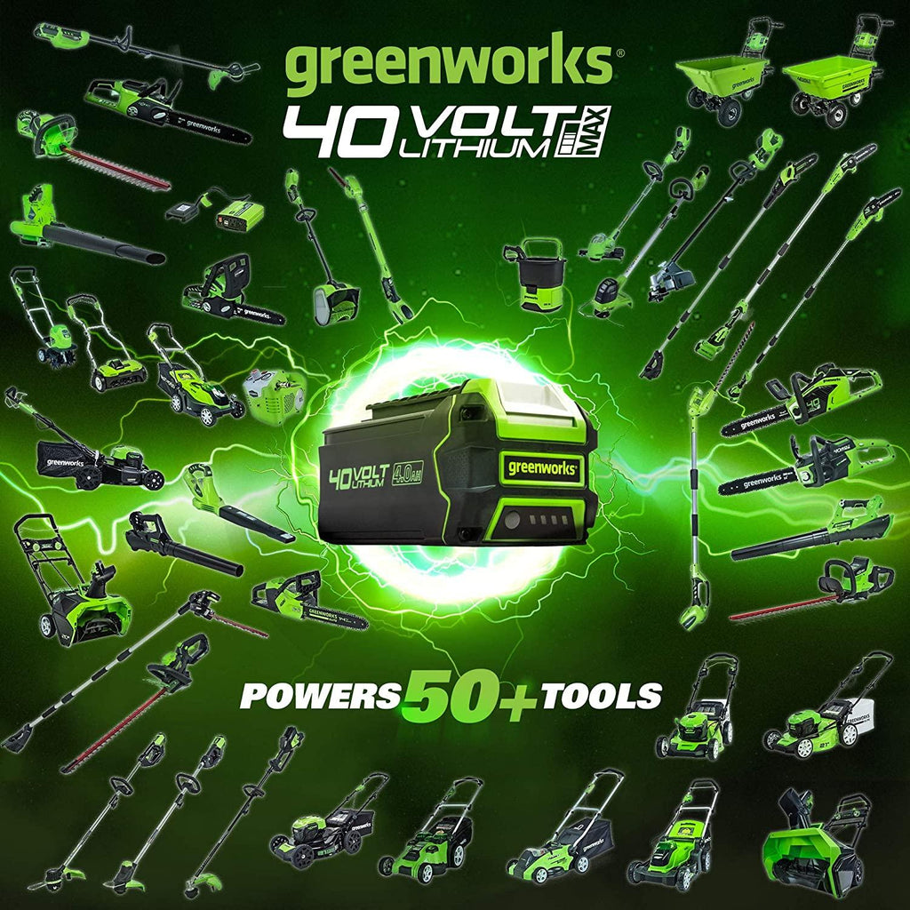 Greenworks 25302 20-Inch 40V Twin Force Cordless Lawn Mower, 5Ah Battery & Charger Included