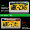 1 Pc Bling  License Plate Frames - Glass Rhinestone Car Tag Holder For Women,Metal Rhinestone Sparkly Car Plate Frame With Bolts,Bling Screws Caps