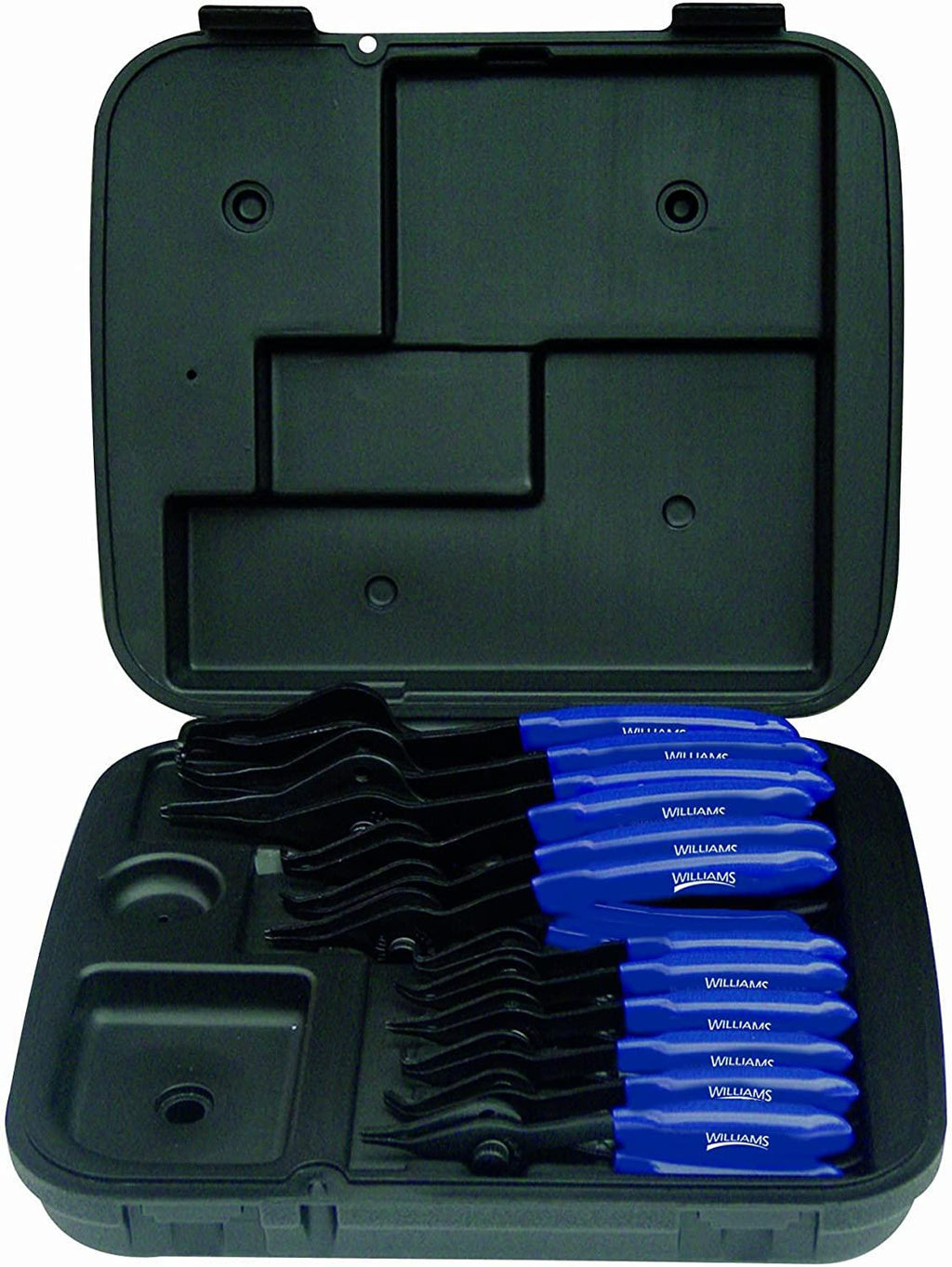 Williams PL-1612 12-Piece Combination Internal and External Snap Ring Pliers Set