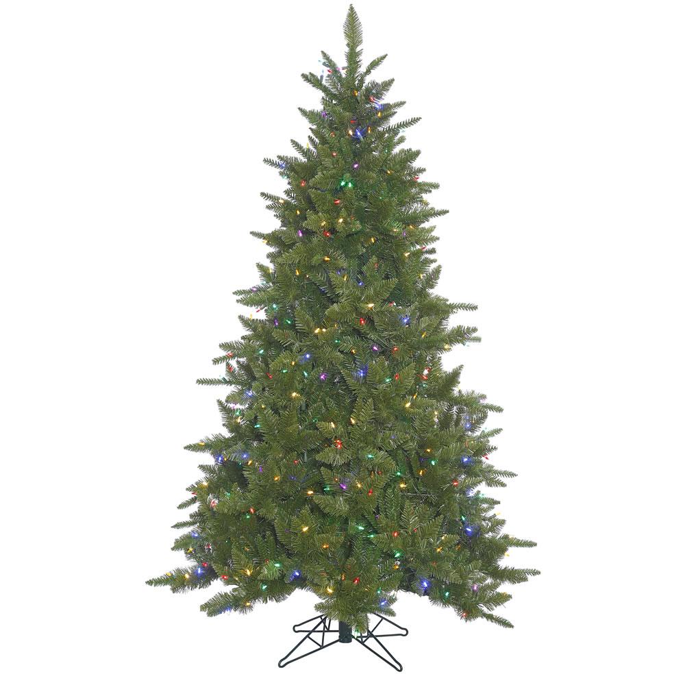 Vickerman Durango Spruce Artificial Christmas Tree with 800 Multi-Colored LED Lights, 7.5' x 55"