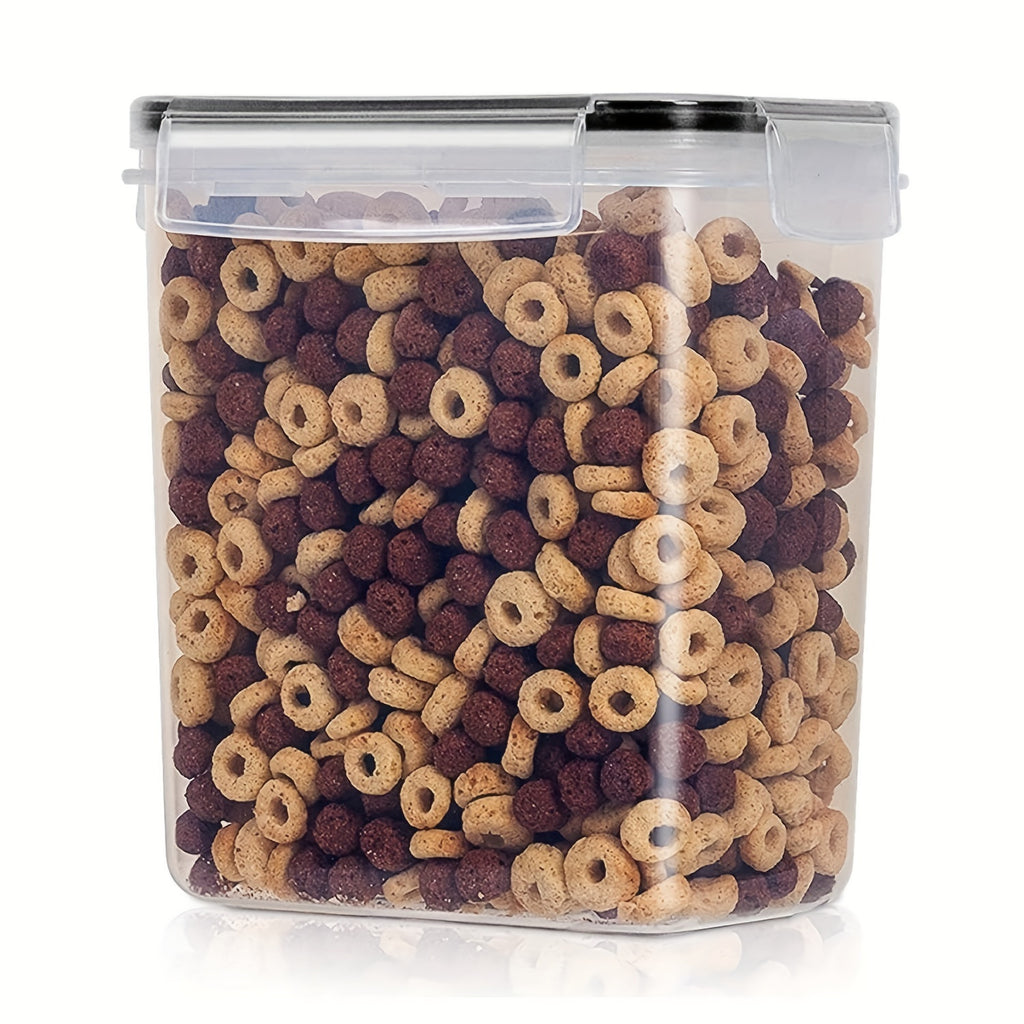 1/6pcs 54oz/1.6L Airtight Plastic Food StoraContainers With Lid, BPA Free,PP Material, No LeaKitchen Organizer For Coffee Beans Flour Sugar