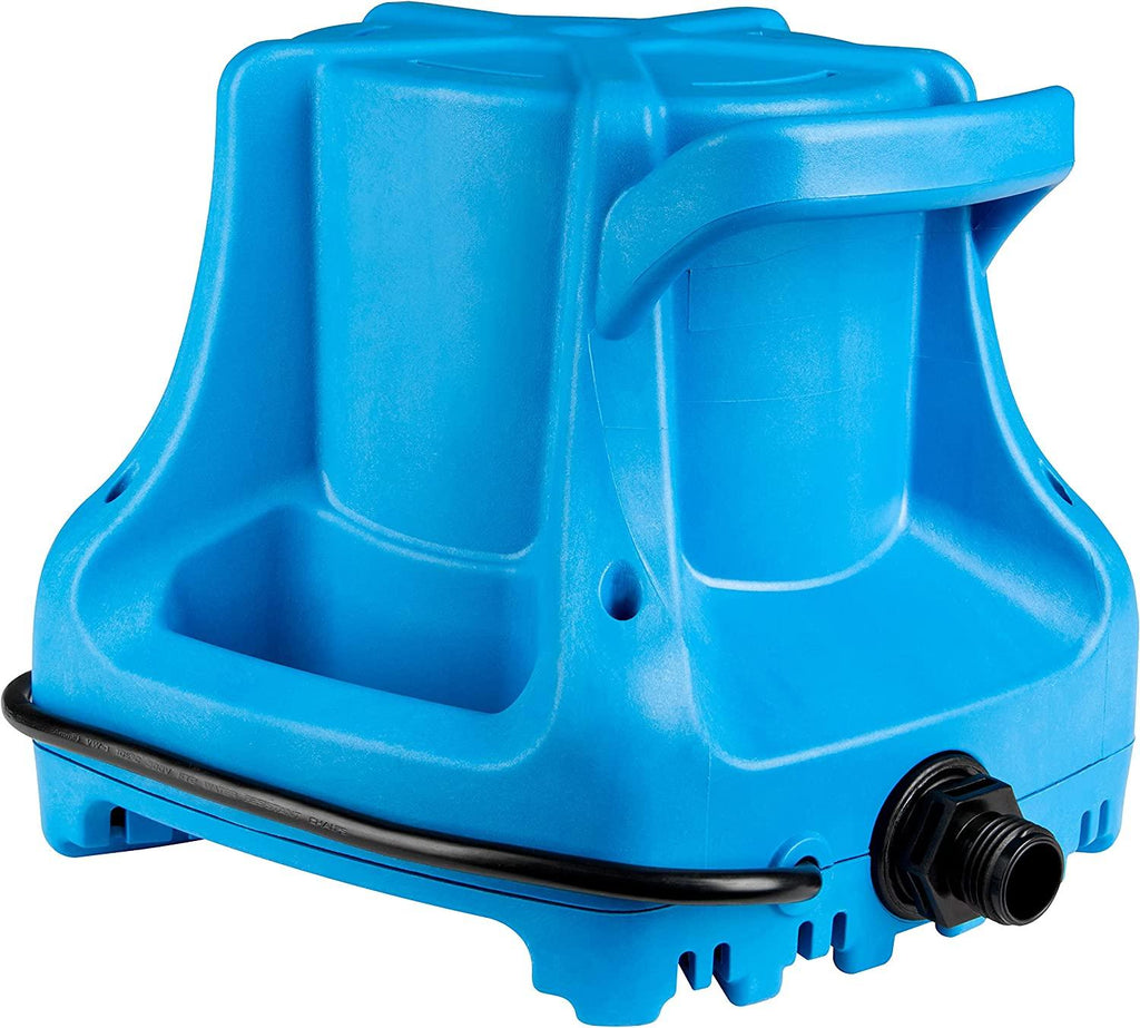 Little Giant APCP-1700 115-Volt, 1/3 HP, 1745 GPH, Automatic, Submersible, Swimming Pool Cover Pump with 25-Ft. Cord, Light Blue, 577301