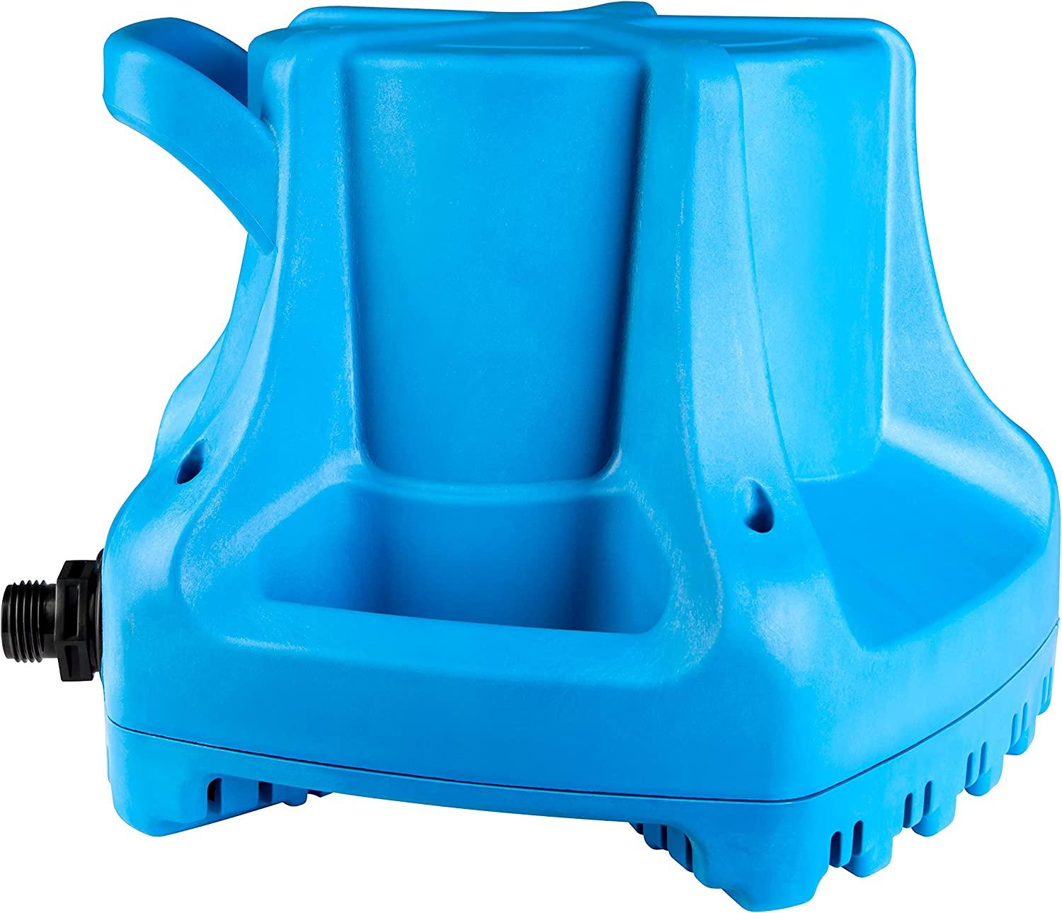Little Giant APCP-1700 115-Volt, 1/3 HP, 1745 GPH, Automatic, Submersible, Swimming Pool Cover Pump with 25-Ft. Cord, Light Blue, 577301