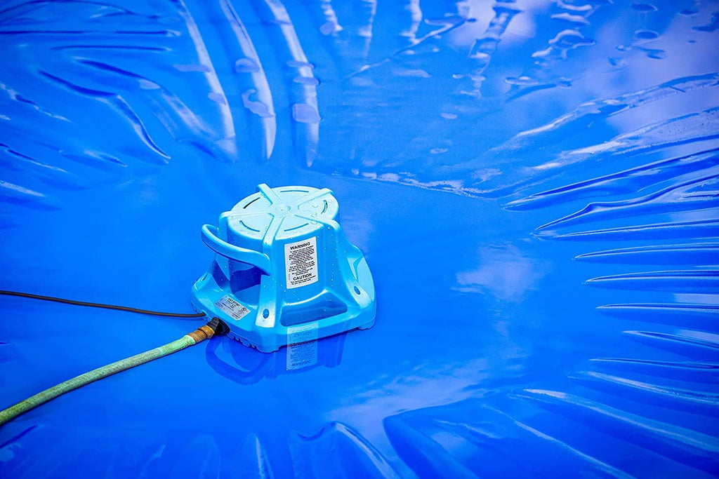 Little Giant APCP-1700 115-Volt, 1/3 HP, 1745 GPH, Automatic, Submersible, Swimming Pool Cover Pump with 25-Ft. Cord, Light Blue, 577301