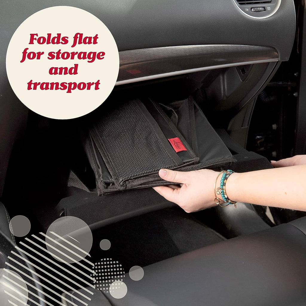 Lusso Gear Car Seat Organizer for Front or Backseat - Great for Adults &amp; Kids, Features 9 Storage Compartments for Toys, Magazines, Tissues, Maps, Books, Documents, Games &amp; More (Floral)