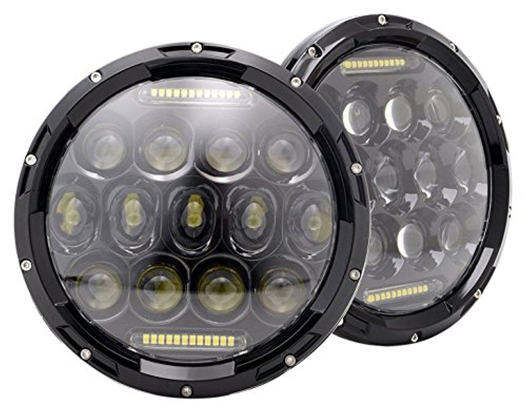 Ferrari 328 GTS 1986, 1987, 1988, 1989 7 Inch Round Cree LED Headlights White 75W 9000 Lumens Hi/Lo Beam with DRL