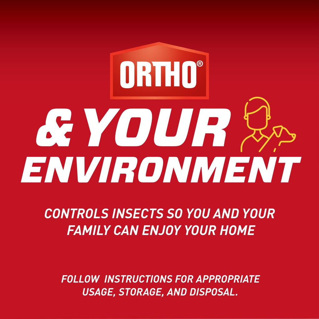 Ortho Home Defense Insect Killer for Indoor &amp; Perimeter Concentrate: Makes 4 Gallons, Odor Free, Dries Fast, 32 fl. oz.