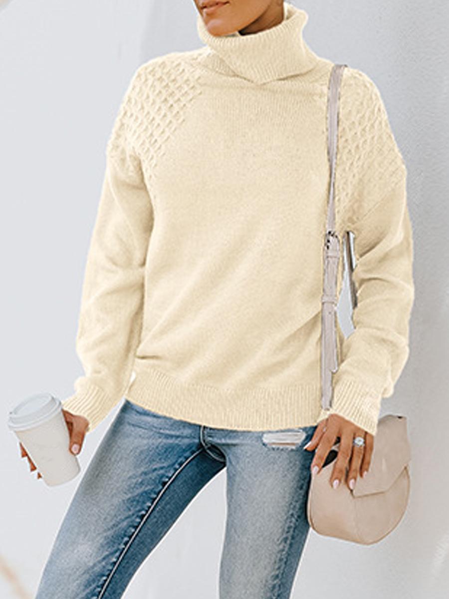 Turtleneck Sweater Long Sleeve Pullover