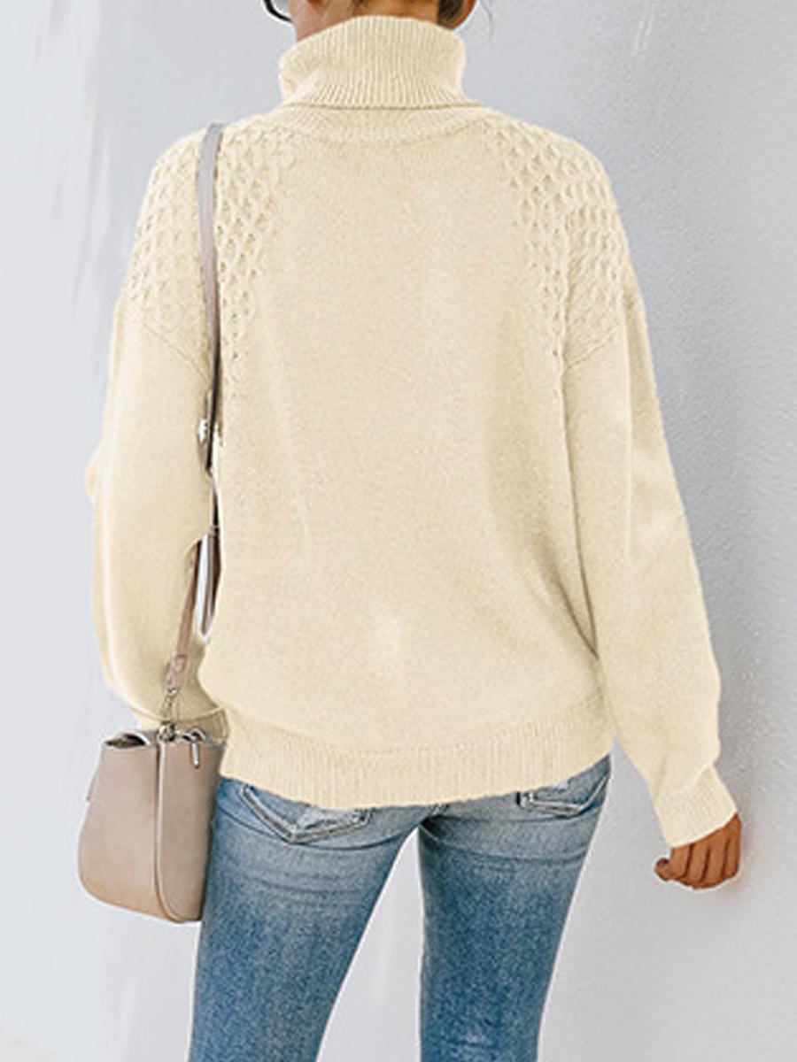 Turtleneck Sweater Long Sleeve Pullover