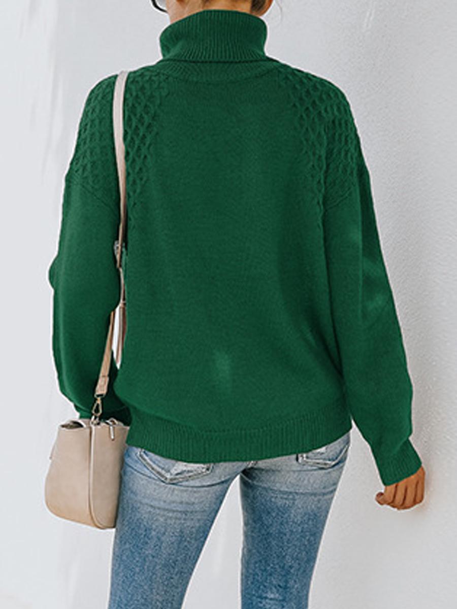 Turtleneck Sweater Long Sleeve Pullover