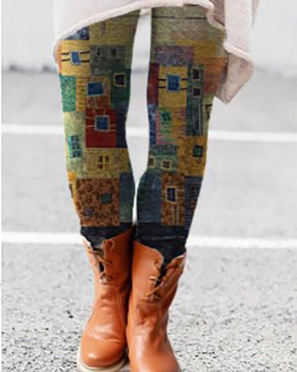 sheath floral-print cotton-blend pants