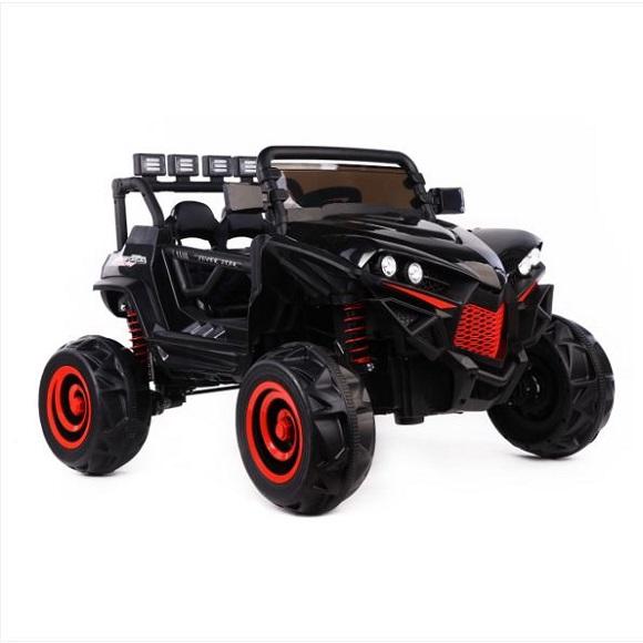 GAMMA XJL-588 12V/15V Kids Ride On Car Truck UTV Battery Powered Toy Vehicle Remote Control w/MP3 LED Light_Black