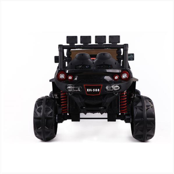 GAMMA XJL-588 12V/15V Kids Ride On Car Truck UTV Battery Powered Toy Vehicle Remote Control w/MP3 LED Light_Black