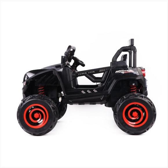 GAMMA XJL-588 12V/15V Kids Ride On Car Truck UTV Battery Powered Toy Vehicle Remote Control w/MP3 LED Light_Black