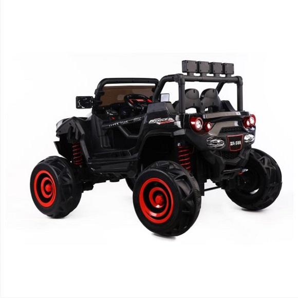 GAMMA XJL-588 12V/15V Kids Ride On Car Truck UTV Battery Powered Toy Vehicle Remote Control w/MP3 LED Light_Black