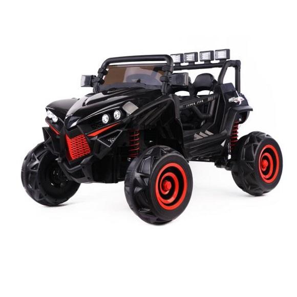 GAMMA XJL-588 12V/15V Kids Ride On Car Truck UTV Battery Powered Toy Vehicle Remote Control w/MP3 LED Light_Black