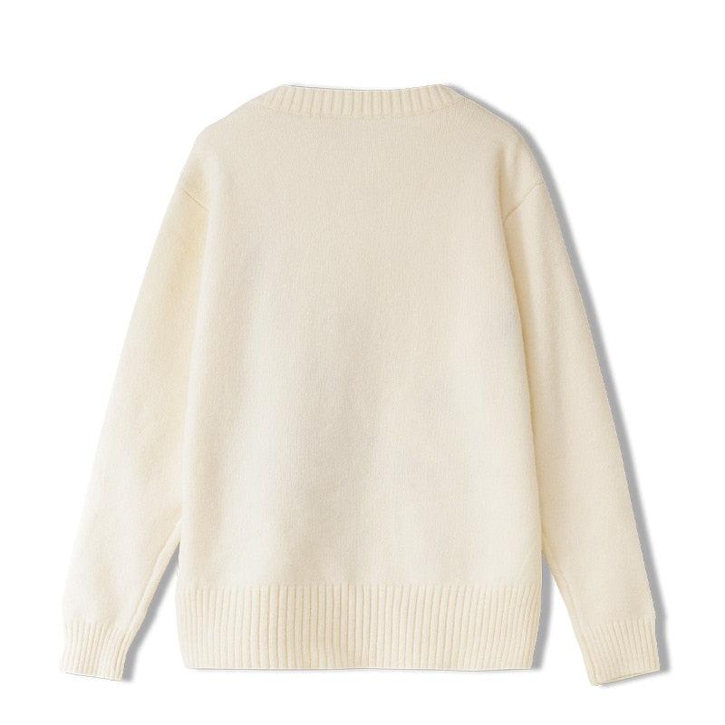floral pullover sweater long sleeve