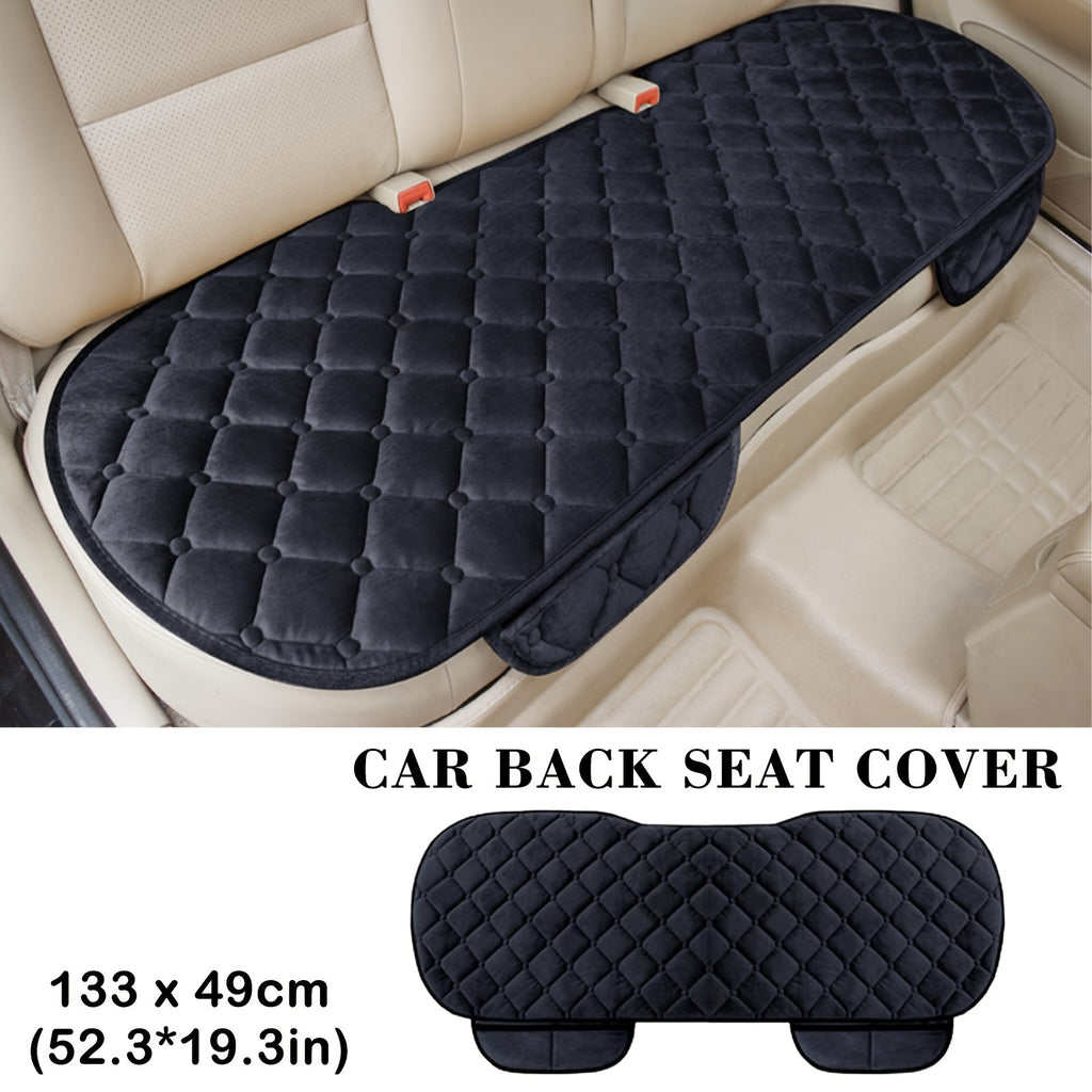 Car Back Seat Cover Plush Material Rear Back Row Protector Mat, Auto Chair Cushion Accessories, Car Back Row Seat Cushion