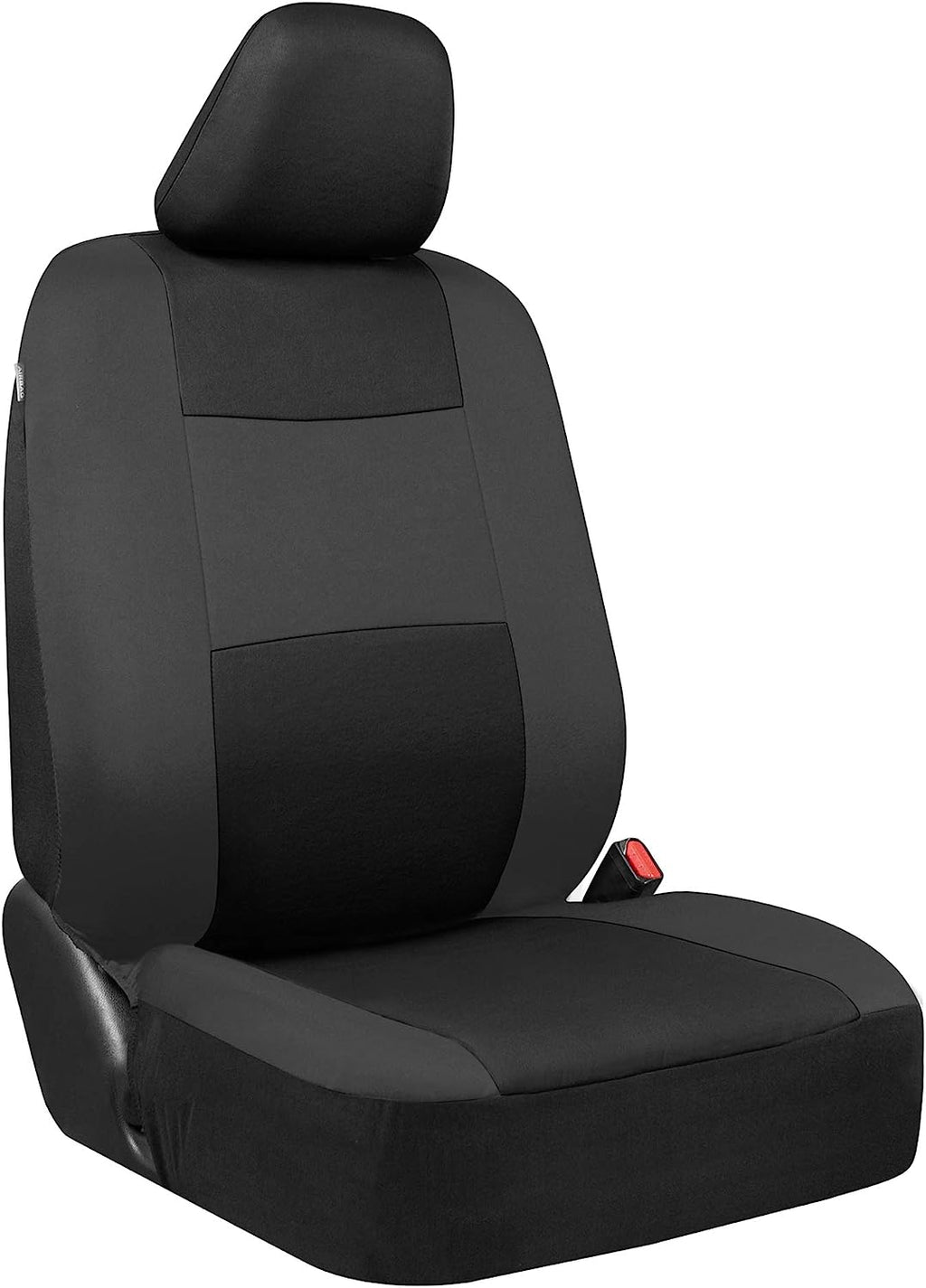 BDK PolyPro Car Seat Covers Full Set in Reverse Charcoal – Front and Rear Split Bench Seat Covers for Cars, Easy to Install Car Seat Cover Set, Car Accessories for Auto Trucks Van SUV