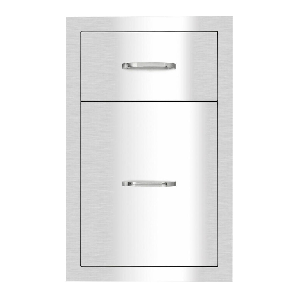 BBQ Double Doors Drawer Outdoor Kitchen  Steel Access 20x13x20"~