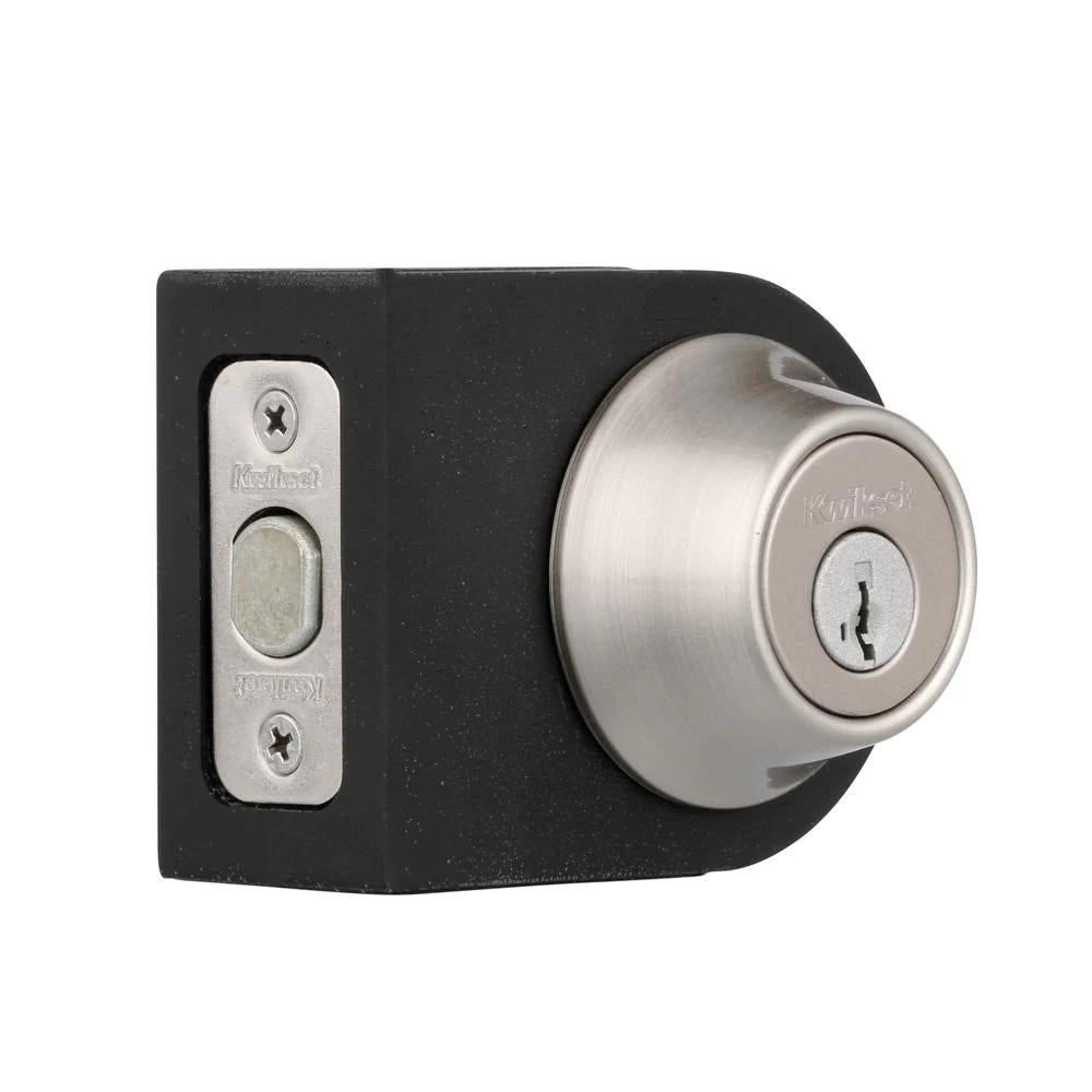 660 Series Satin Nickel Single Cylinder Deadbolt Featuring SmartKey Security with Microban Antimicrobial Technology