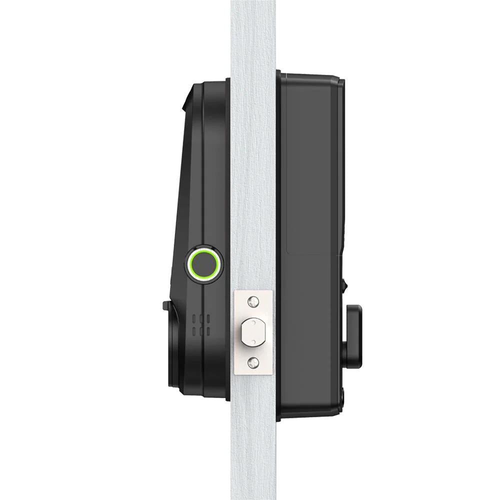 Vision Matte Black Deadbolt with Video Doorbell Smart Lock