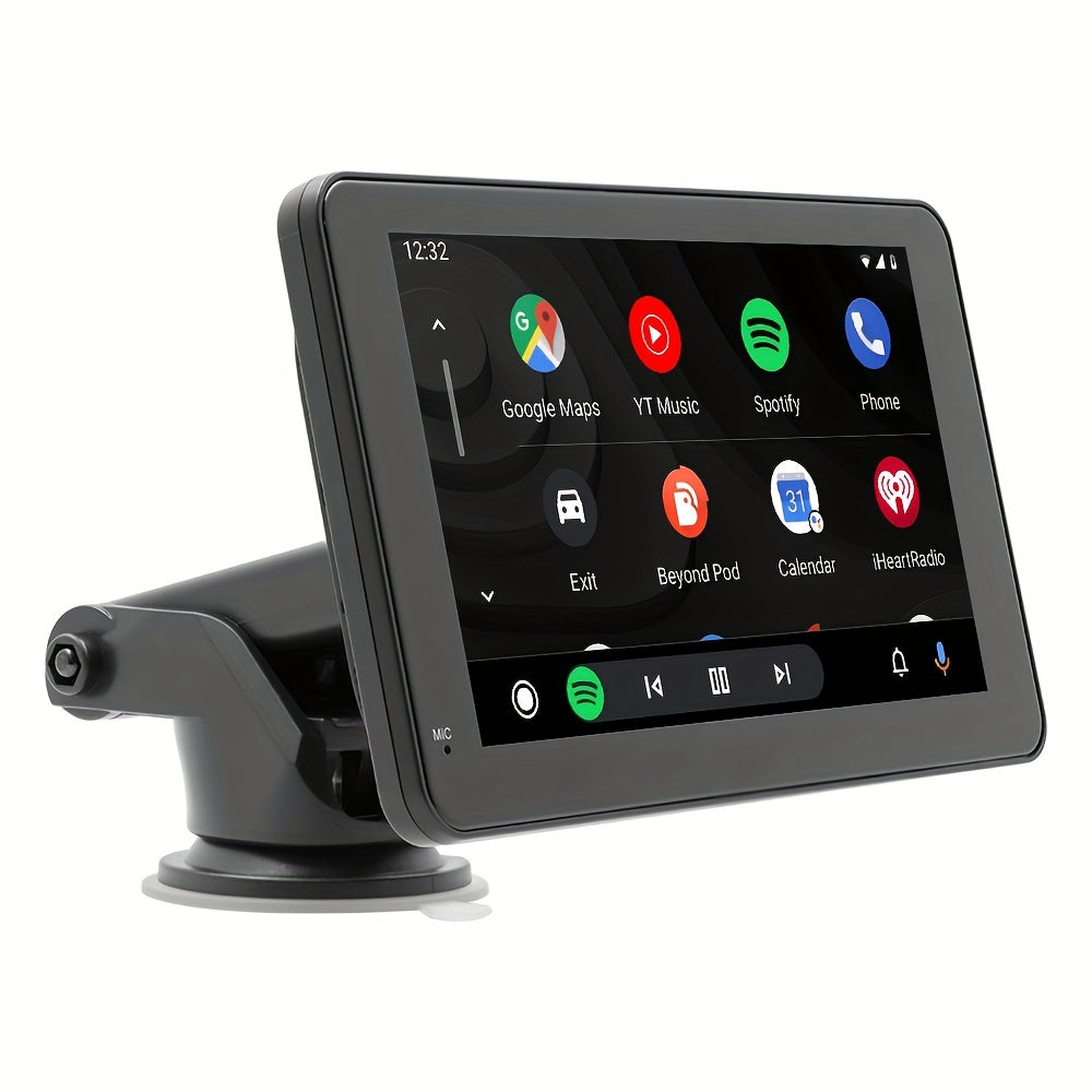 Car Stereo, Portable Wireless 7"Touch Screen For Android Auto Automatic Multimedia Player, Navigation Screen