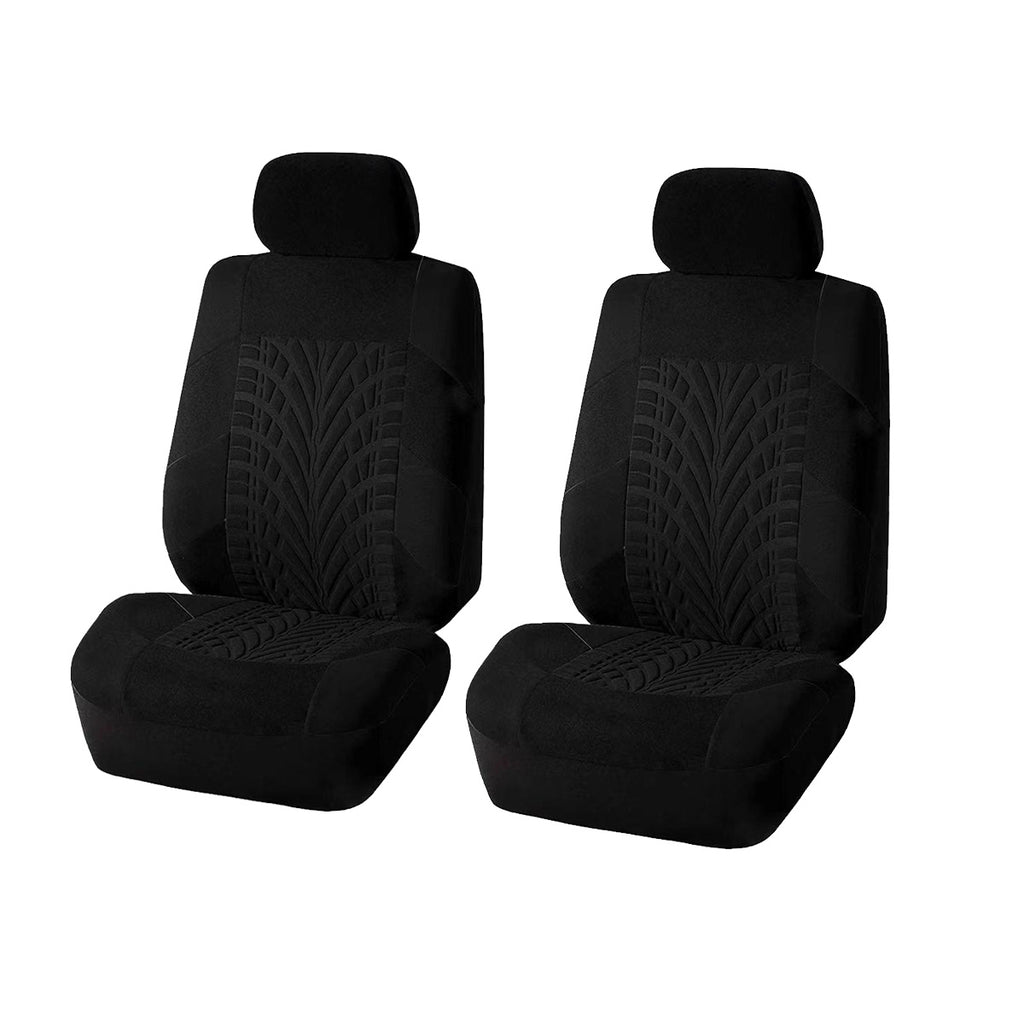 Embossed Car Universal Seat Cover Two Simple Business Advanced Universal For Most Cars 2PCS Car Seat Covers