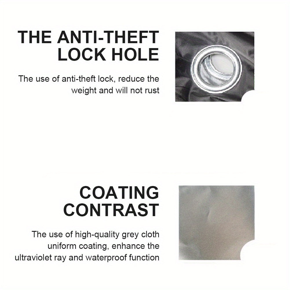 Outdoor Bike Motorcycle Cover Waterproof UV Protection Heavy-Duty 210T Fabric With Lock Hole For MTB Road Bikes Protection Case