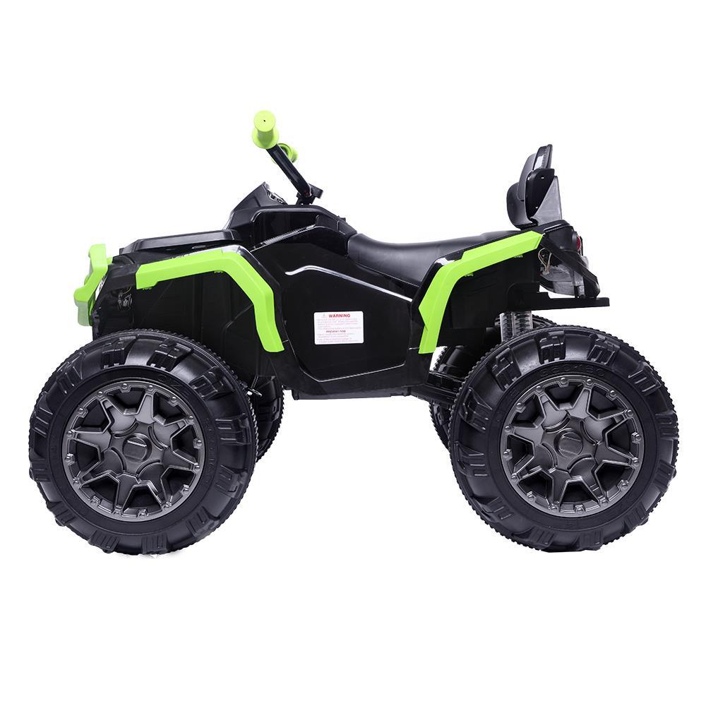 Zimtown 12V Kids Battery Powered ATV Ride-On Car Vehicle Toy Reverse Function, 2 Speeds, LED Headlights, AUX Jack