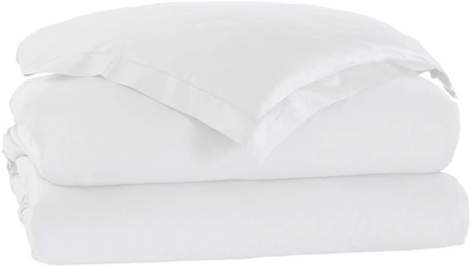 Duvet Cover King with Zipper Closure 1 Piece 1000 Thread Count Long-Staple Egyptian Cotton Comforter Cover Ultra Soft Duvet Protector, Hotel Class Quilt Cover(King/Cal King, White)