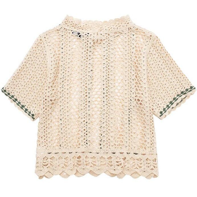 lace hollow out top