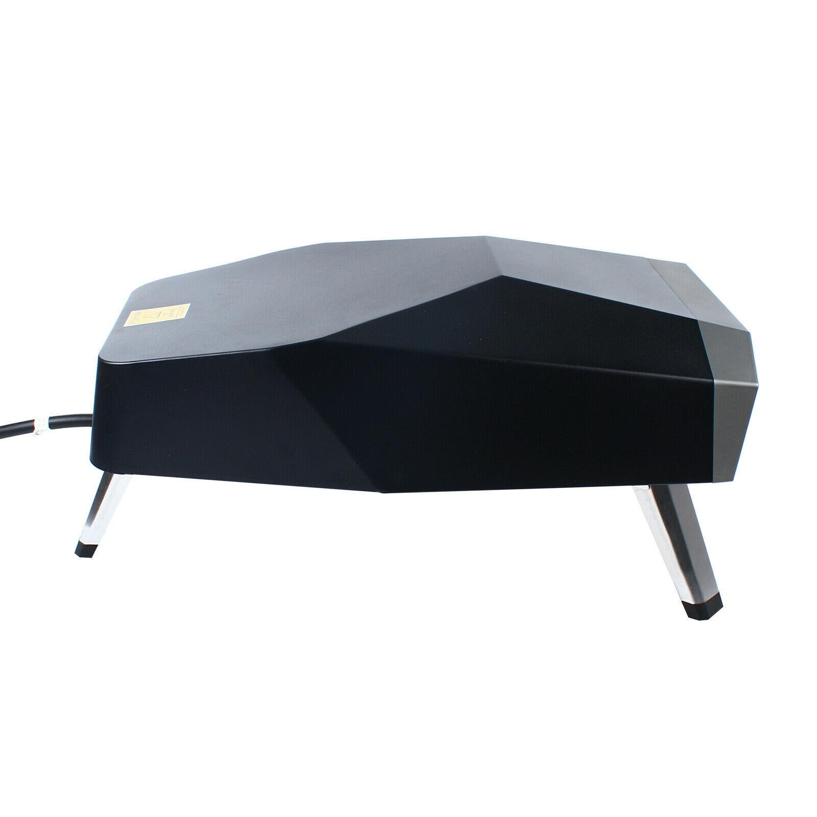 Gas-Powered Outdoors 12" Portable Pizza Oven Pellet Grill BBQ Food Grade