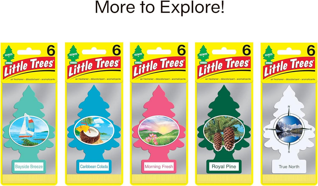 LITTLE TREES Air Fresheners Car Air Freshener. Hanging Tree Provides Long Lasting Scent for Auto or Home. Rainforest Mist, 24 Air Fresheners