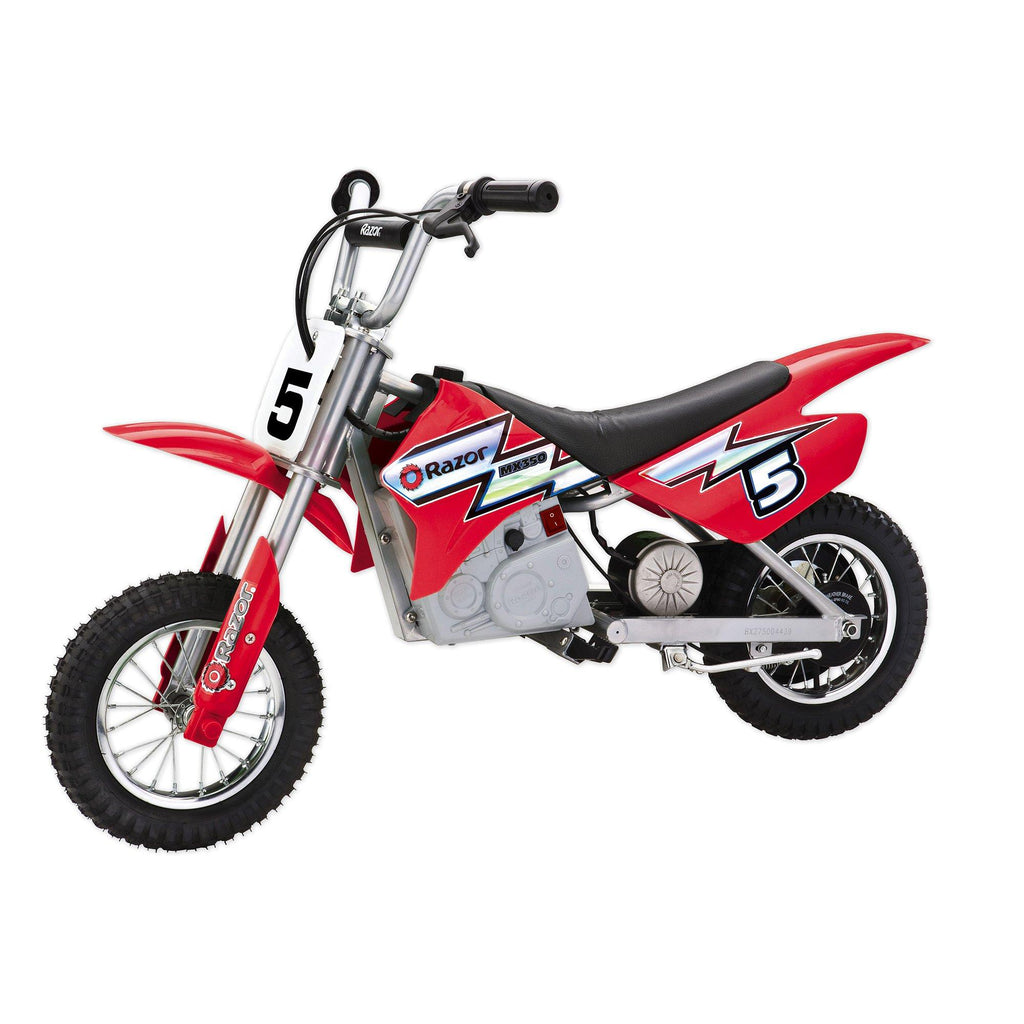 MX350 Dirt Rocket Kids Electric Toy Motocross Motorcycle Dirt Bike, Red