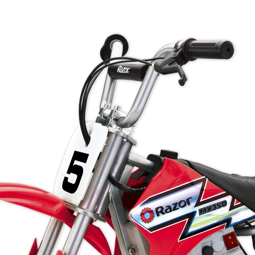 MX350 Dirt Rocket Kids Electric Toy Motocross Motorcycle Dirt Bike, Red