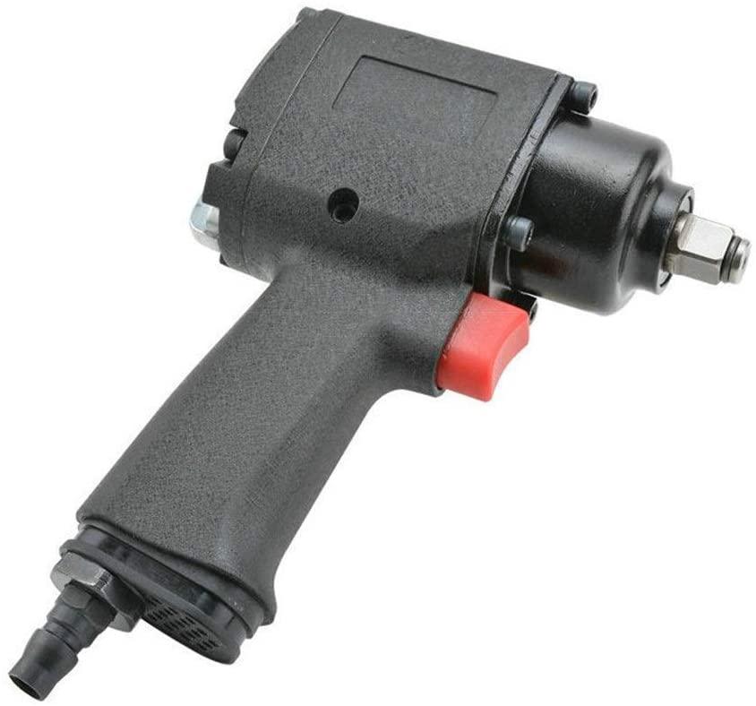 Sturdy Portable Practica Pneumatic Double Hammer Type Pneumatic Wrench, 1/2 Inch Powerful Air Wrench Hand Tools Industrial Safety