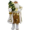 Fraser Hill Farm 3-Ft. Music and Motion Santa with Prelit Christmas Tree, Holiday Indoor Home Decor, FASC036M-19WHTGLD