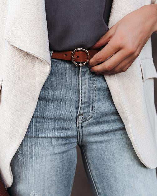 Token Faux Leather Belt