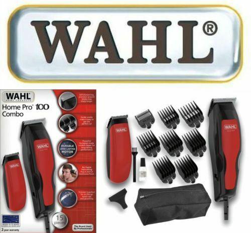 WAHL HOME PRO 100 COMBO POWER HAIR CUTTING MACHINE + TRIMMER 1 MM-25 MM UK PLUG
