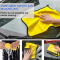 3/5/10 Pcs Extra Soft Car Wash Microfiber Towel Car Cleaning Drying Cloth Home Kitchen Rag Dishwashing Towel 30*30cm(11.8*11.8 Inch),Brighter Colors