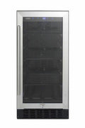 Summit Appliance ALBV15 Black Wide Cabinet -In BeveraCenter