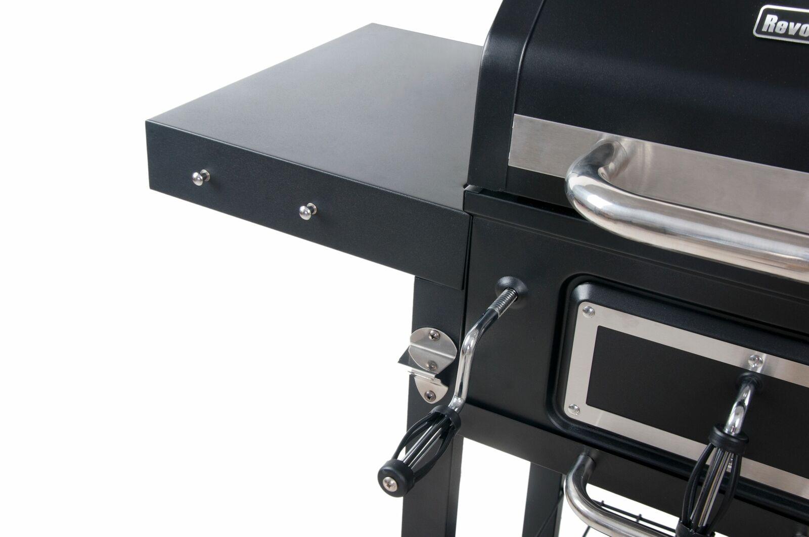 Dual Fuel Gas & Charcoal Combo Grill, Black with  NEW