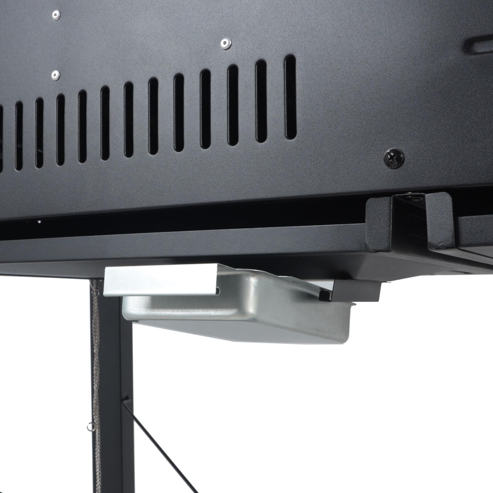Dual Fuel Gas & Charcoal Combo Grill, Black with  NEW
