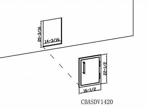 access Vertical  steel single door 1420'' 14 Inch x 20 Inch