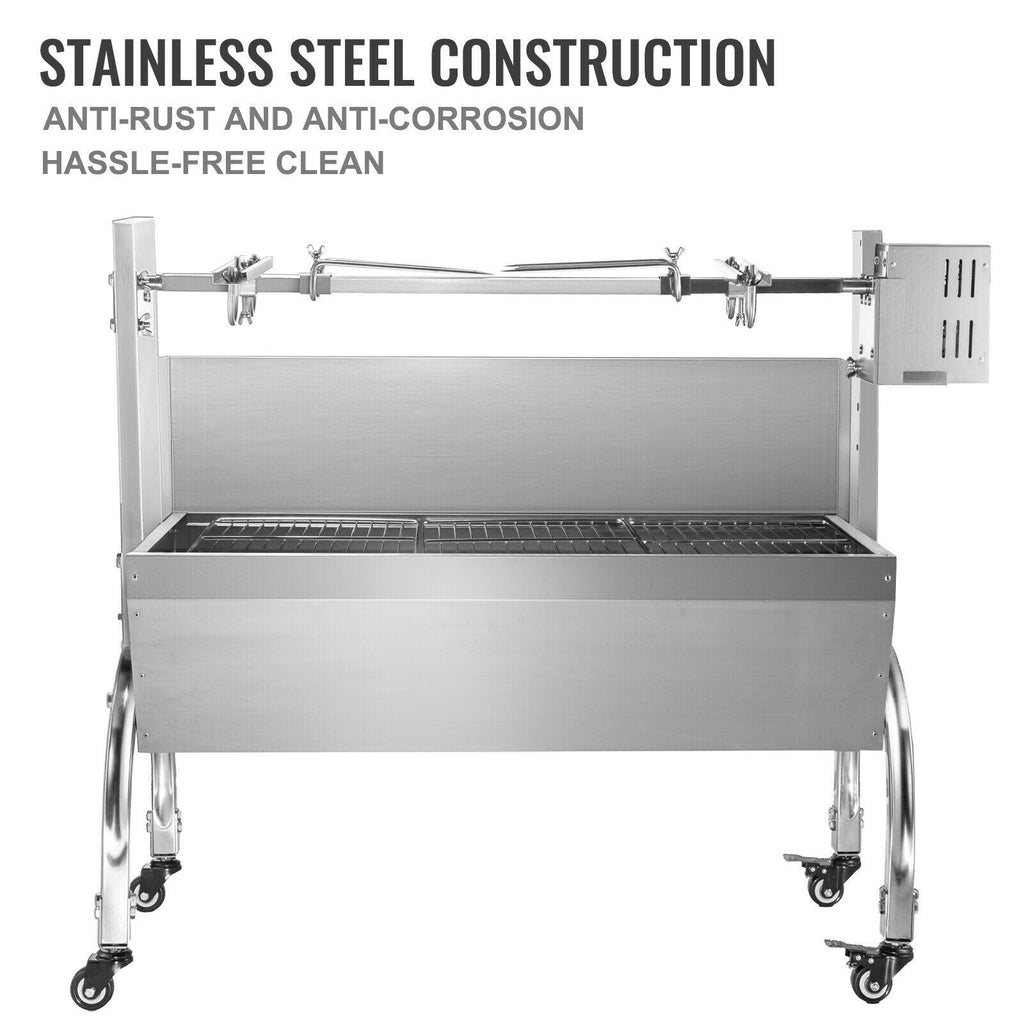 BBQ Roaster 45W 132lb Roasting Machine Pork Rotisserie Roaster for Lamp