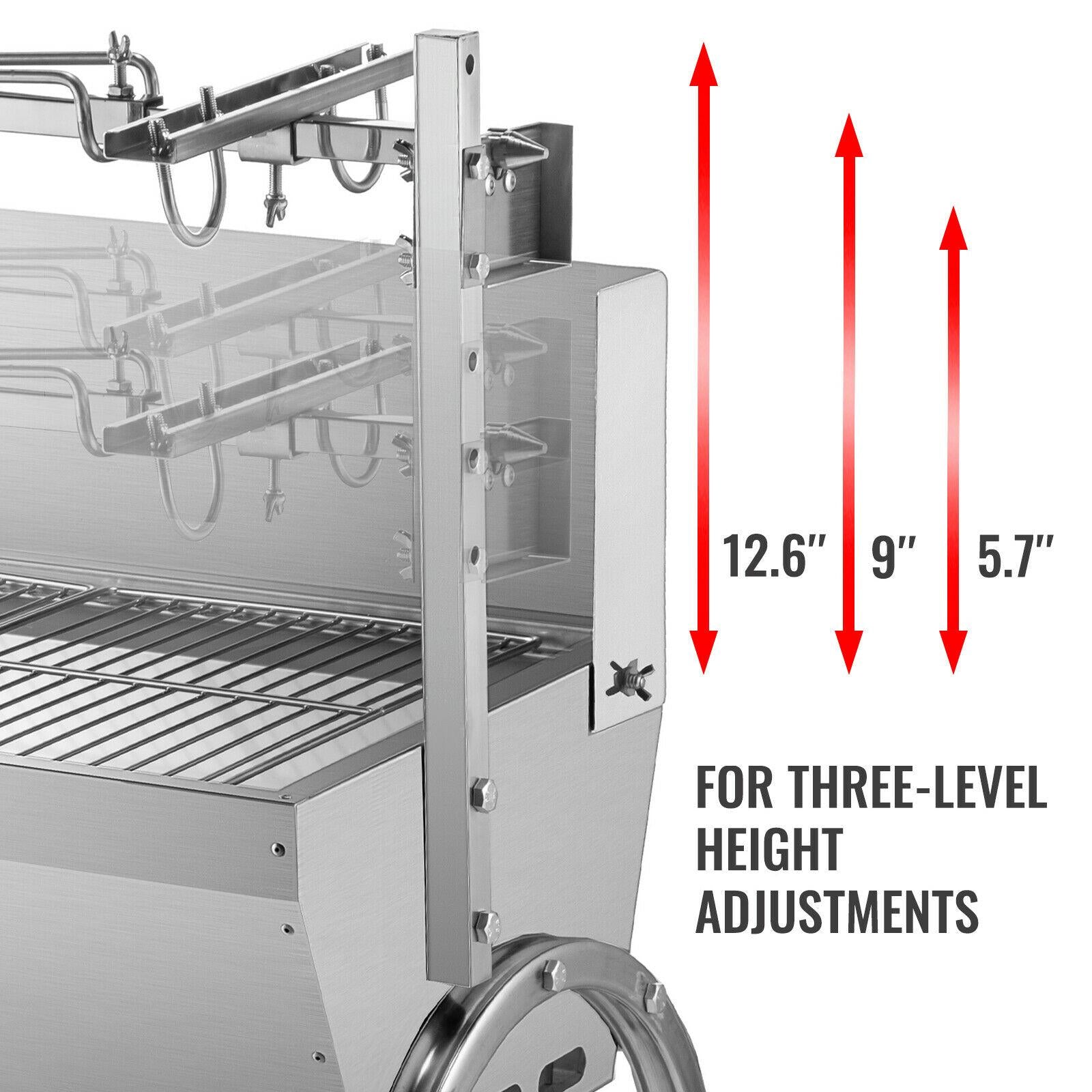 BBQ Roaster 45W 132lb Roasting Machine Pork Rotisserie Roaster for Lamp